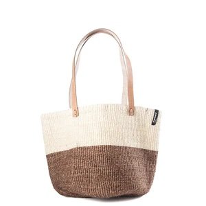 Kiondo Shopper Basket - Medium Dark Brown/Natural